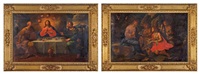 Repas à Emmaüs & Le Christ servi par les Anges...