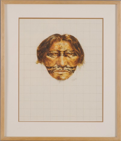 Northwest Indian With Stamped Face Decoration By Paul Pletka On Artnet