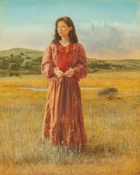 Wind blowing Grassland