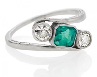 Emerald-Diamond-Ring, 1920
