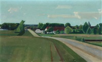 Landscape with a farm and the sea in the..., 1939 Landscape with a farm and the sea in the..., 1939