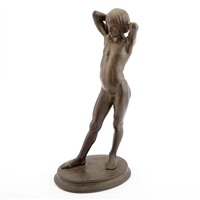 Patinated Bronze Figure of a Nude Boy..., 1930–1939 Patinated Bronze Figure of a Nude Boy..., 1930–1939