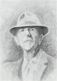 Portrait of Leonard Cohen, 2014