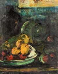 Still Life with Bottle, Bowl and Fruit,..., 1996