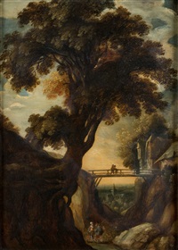 Paisaje con puente
