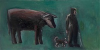 Man with a bull, 1988