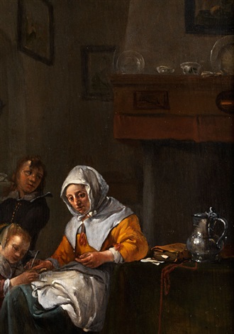HOLLÄNDISCHES INTERIEUR MIT MUTTER UND DREI KINDERN by Thomas Wijck ... HOLLÄNDISCHES INTERIEUR MIT MUTTER UND DREI KINDERN by Thomas Wijck ...
