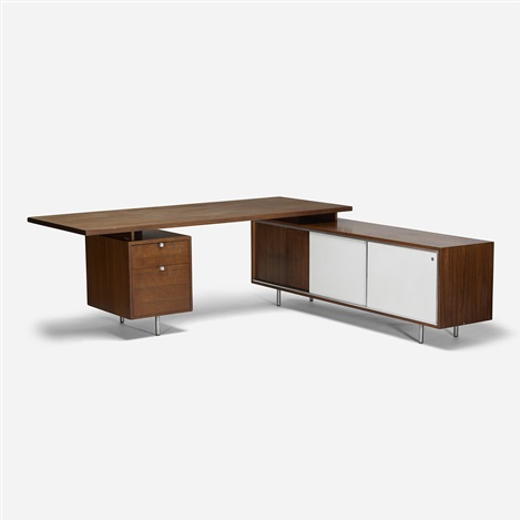 Executive Office Desk And Return By George Nelson Ociates On Executive Office Desk And Return By George Nelson Ociates