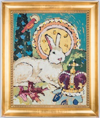 Rabbit and Crown Painting