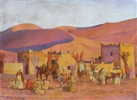 Village dans le désert