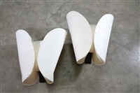A pair of 'Gstaad' wall lamps