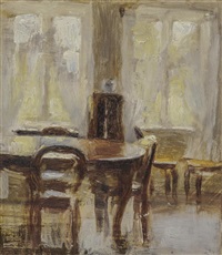 Interior. The dining room., 1888