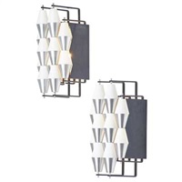 Pair of sconces, Holland, 1970–1979