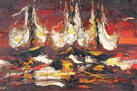 Sails on Reddish Water, 1971