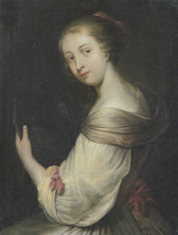 Junge Frau Mit Spiegel By Dutch School 18 On Artnet