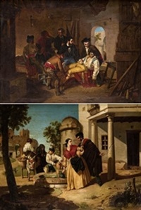 Aguadores y El torero herido (pair), 1896