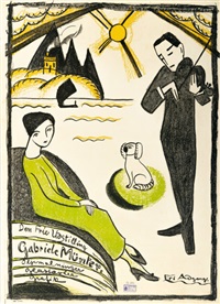 Poster for the Gabriele Münter exhibition..., 1918 Poster for the Gabriele Münter exhibition..., 1918