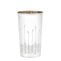 A silver vase, 1950