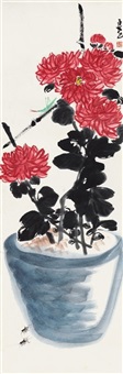 秋菊草虫