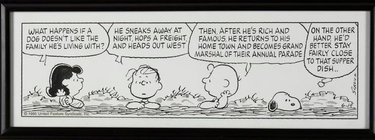 Peanuts Comic Strip By Charles M. Schulz On Artnet