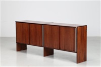 MIM Rosewood sideboard with sliding doors, 1960–1969