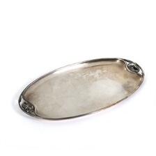 silver bread tray