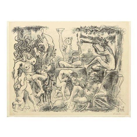 hommage À bacchus tribute to bacchus by pablo picasso on artnet