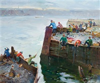 Pêche à l'éperlan à Québec, 1977