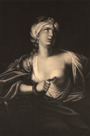 Image result for cleopatra bitten by asp