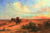 Caravane dans le désert