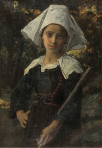 Girl in a Forest