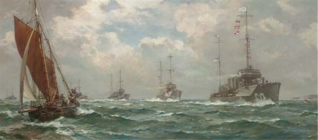 Return of the Mayflower - May 4, 1917 by Bernard Gribble