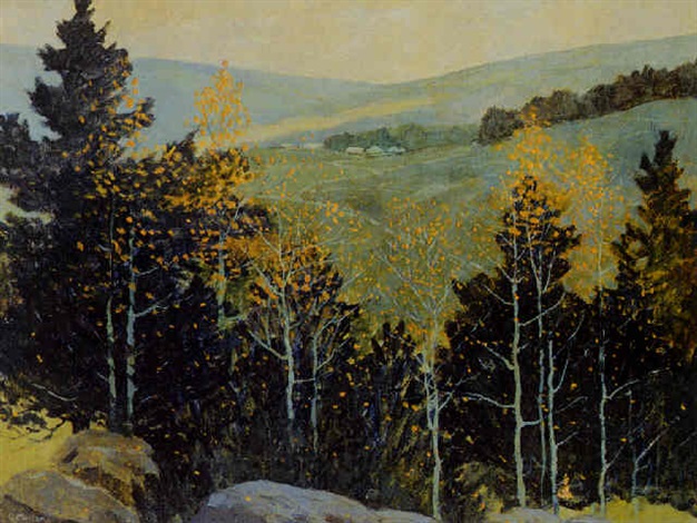 Southern Indiana landscape by Dorothy Morlan on artnet
