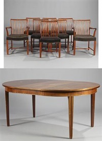 Cuba chairs and armchairs and a table (set..., 1940