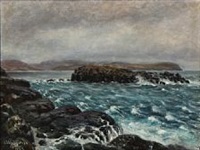 Coastal scene presumably from the Faeroe..., 1923 Coastal scene presumably from the Faeroe..., 1923