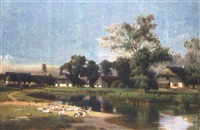 Enten am Dorfweiher