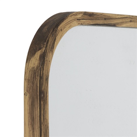 Square Mirror With Brass Frame Rounded Corners By Josef Frank Square Mirror With Brass Frame
