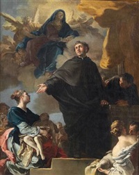 Saint Albert healing the sick