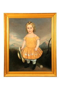 Naive image of a young girl, 1860