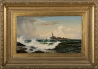 Coming rain, White Island light, Isles of Shoals Coming rain, White Island light, Isles of Shoals