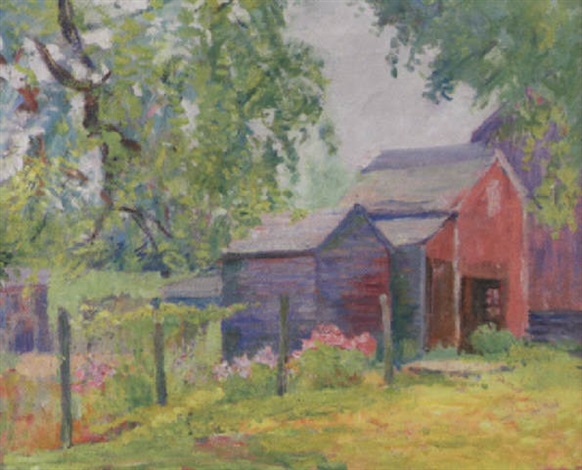 The Red Barn By Ida Pond Sylvester On Artnet