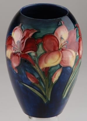 An African Lily Pattern Vase By Walter Moorcroft On Artnet