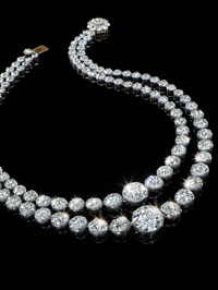 DOUBLE-STRAND DIAMOND RIVIÈRE NECKLACE, FIRST... DOUBLE-STRAND DIAMOND RIVIÈRE NECKLACE, FIRST...