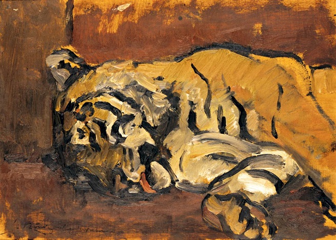 Schlafender Tiger By Leo Von Konig On Artnet