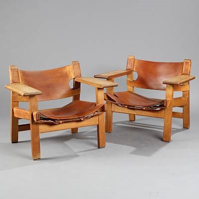 The Spanish Chair Armchairs Model 2226 Set Of 2 By Borge