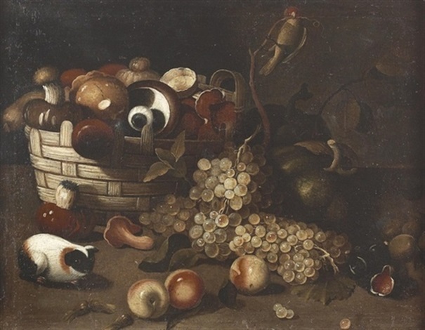 Stillleben Mit Obst Gemuse Und Tieren By Jaques Van De Kerckhove On Artnet
