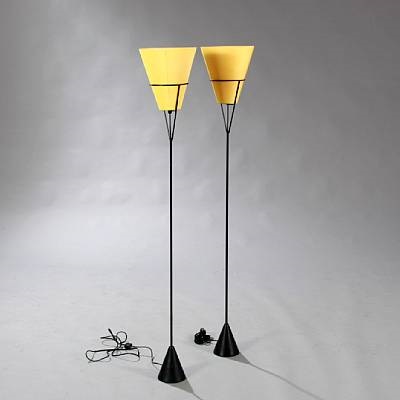 floor lamp yellow shade
