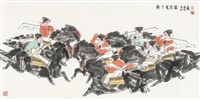 唐人马球图