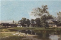 Dorf in der Nähe von Tapiau