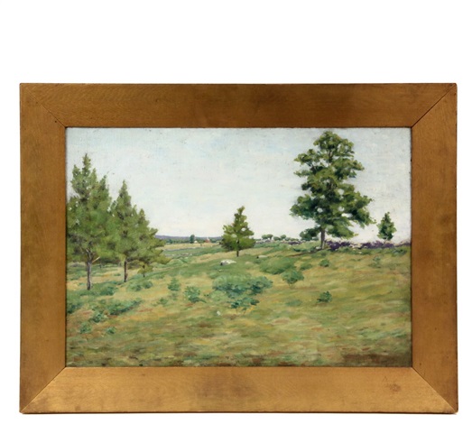 The Red Barn On Eagle Hill Ipswich Mass By Theodore Wendel On